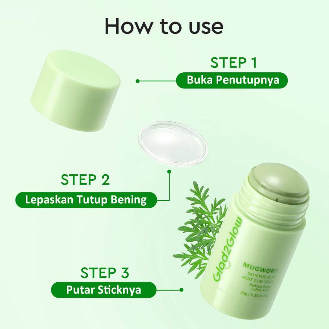 Mugwort Salicylic Acid Acne Clay Stick