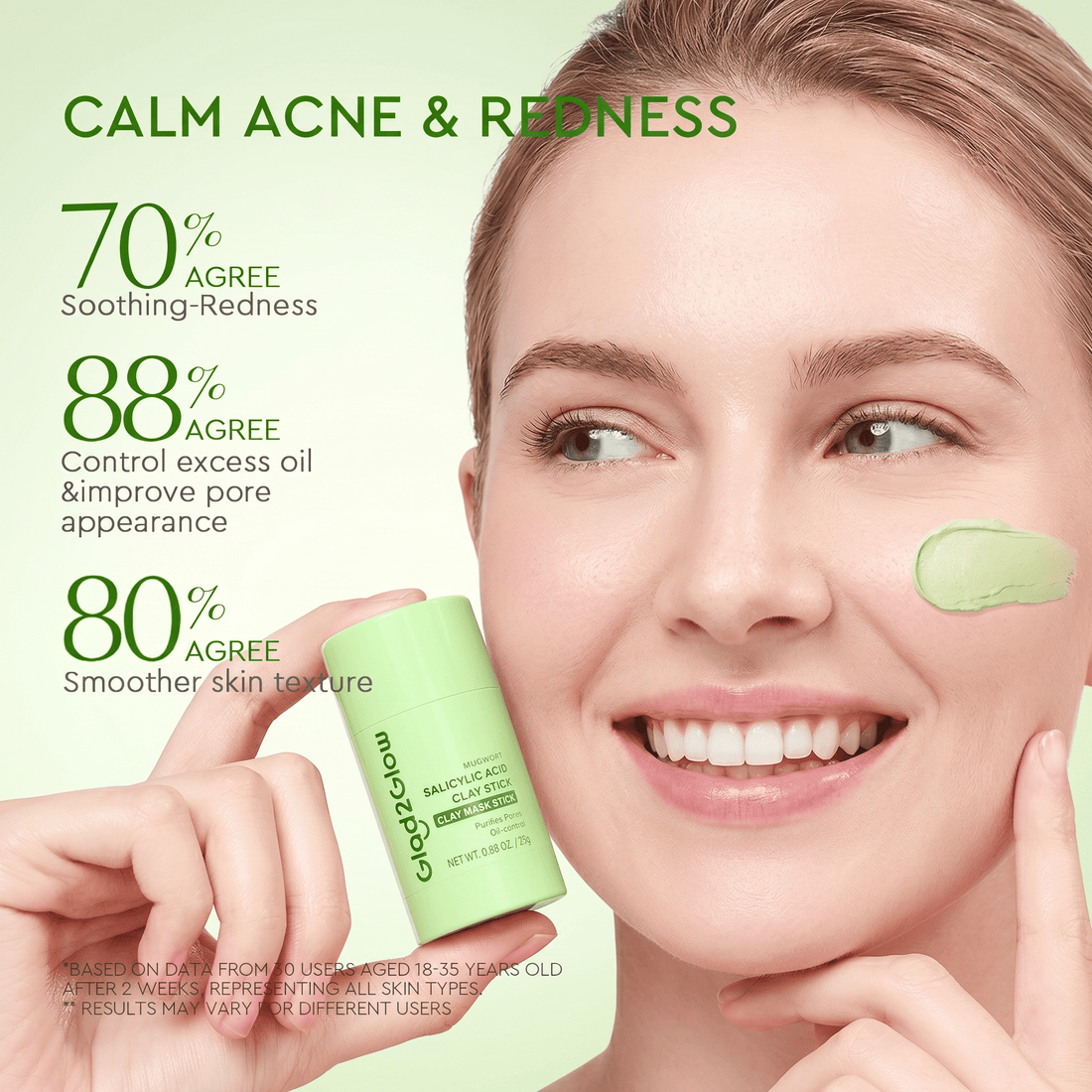 Mugwort Salicylic Acid Acne Clay Stick