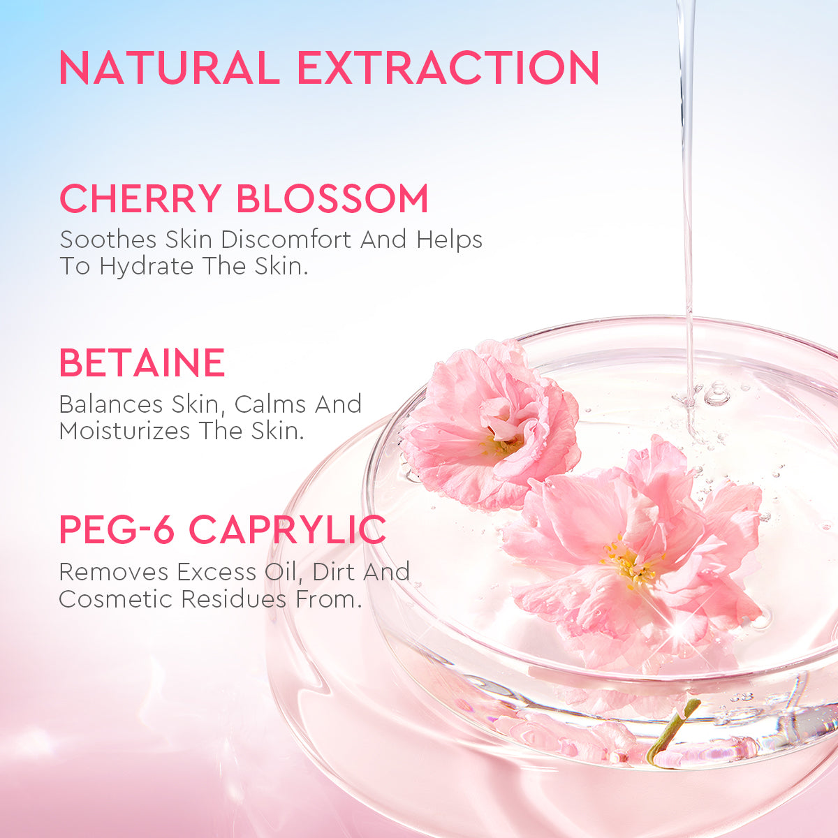 Cherry Blossom Betaine Micellar Water