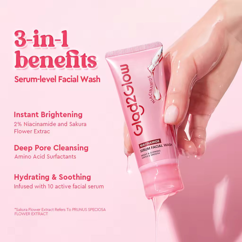 3 in 1 Benefits  Serum-level Facial Wash