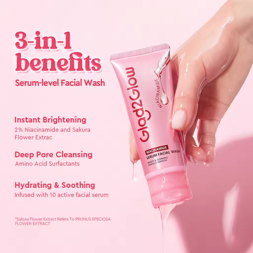 3 in 1 Benefits  Serum-level Facial Wash