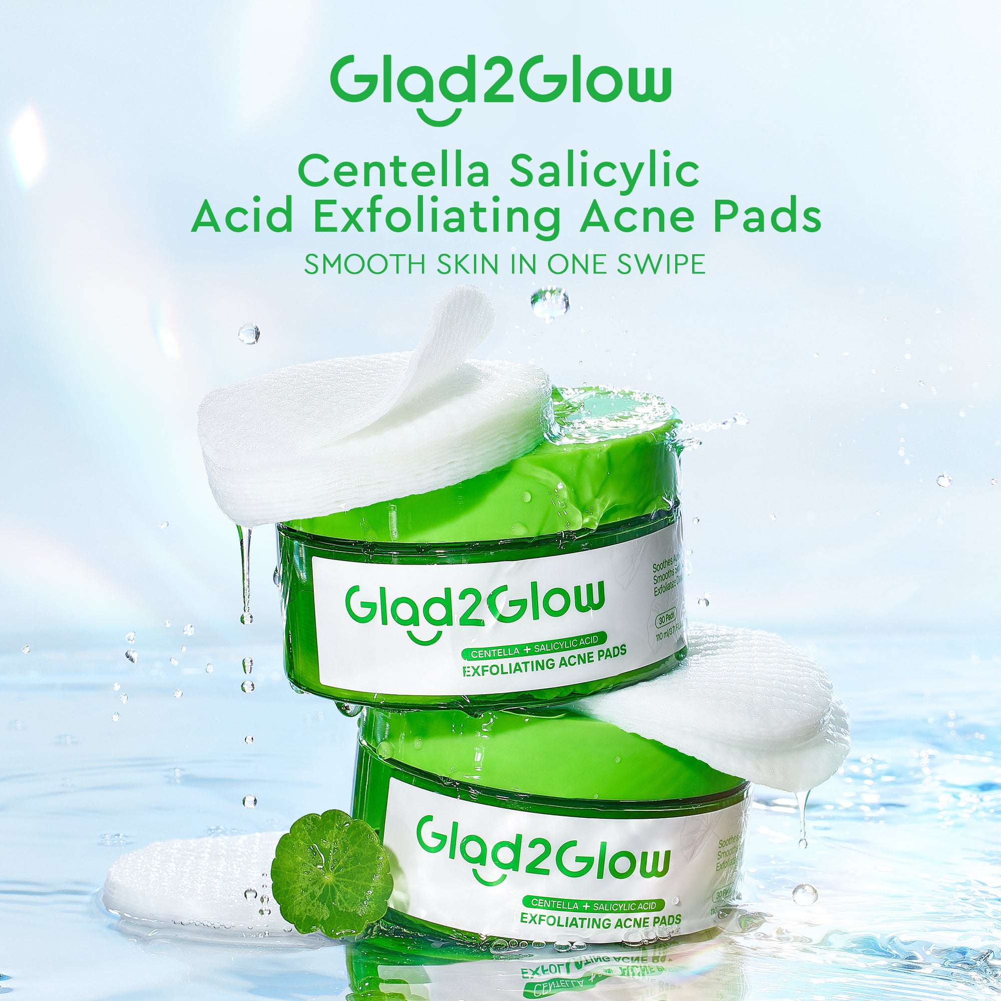 Centella Salicylic Acid Exfoliating Acne Pads
