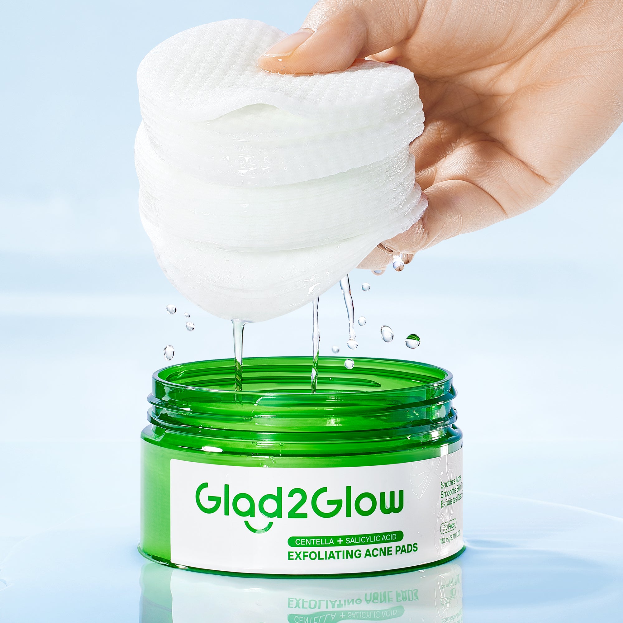 Centella Salicylic Acid Exfoliating Acne Pads