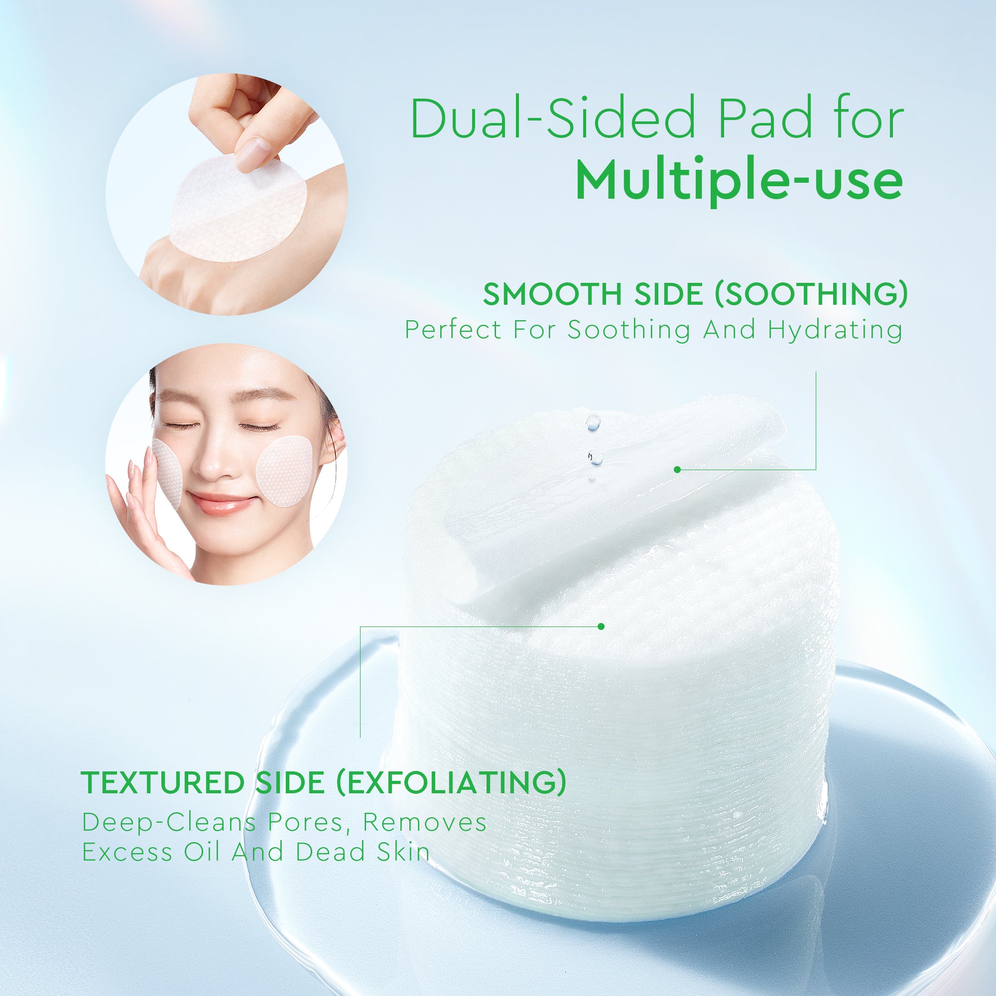 Centella Salicylic Acid Exfoliating Acne Pads