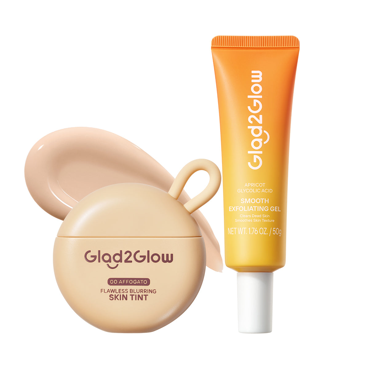 Flawless Blurring Skin Tint + Apricot Glycolic Acid Exfo Smooth Peeling Gel