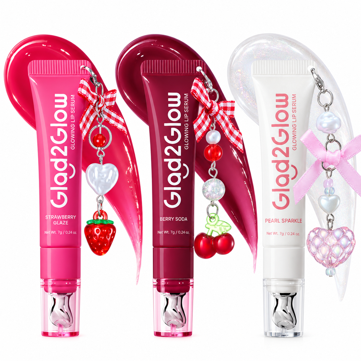 Glowing Lip Serum – Berry Pearl Trio (3pcs)